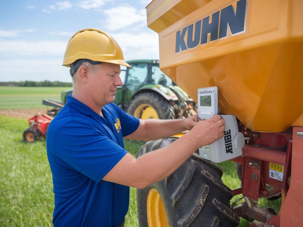 Wie installiere und kalibriere ich einen optischen saatgutzähler (z. b. seedeye) an einer kuhn-sämaschine für sofortige aussaatkontrolle